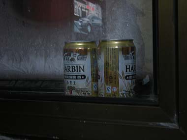 091228ハルピン二重窓のハルピンビール