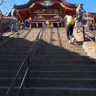 180113　御岳神社の石段