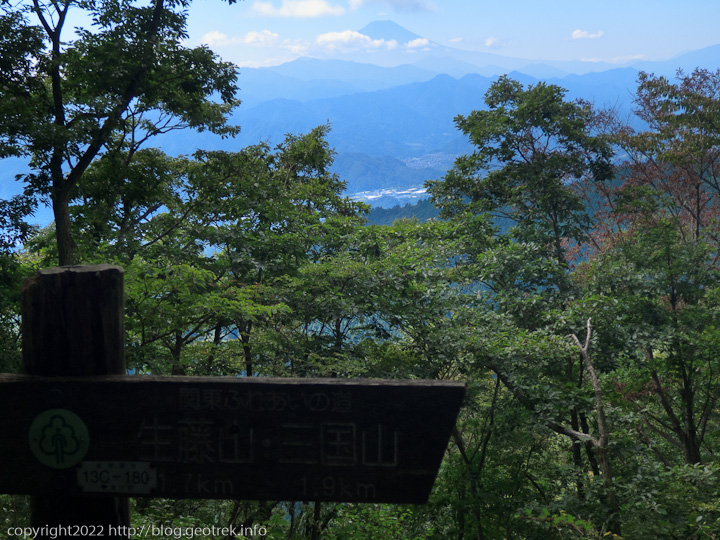20220926　ハセツネ前半、
富士山の眺め