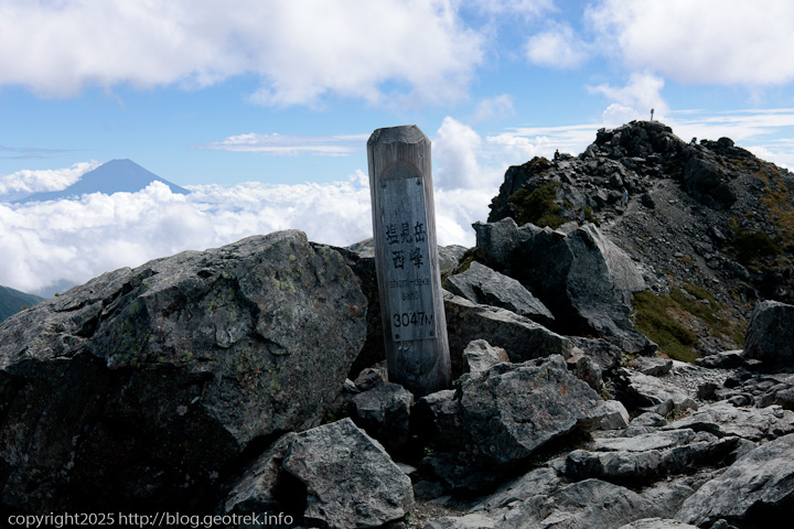 20240914 塩見岳・塩見岳西峰山頂