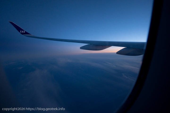 20241227 スカンジナビア半島・機内から夜明け