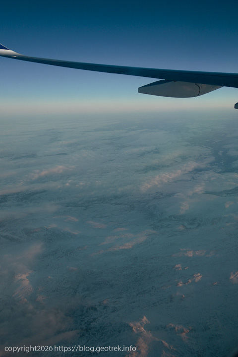 20241227 スカンジナビア・スカンジナビア半島上空から雪原
