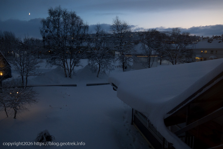 20241227 スカンジナビア・キルケネスのホテルの窓から