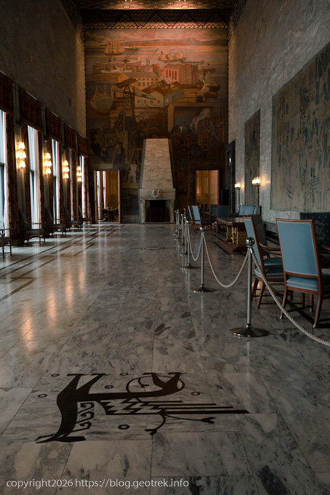 20241227 スカンジナビア・オスロ市庁舎の部屋を巡る