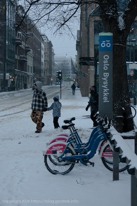 20241227 スカンジナビア・オスロのレンタル自転車