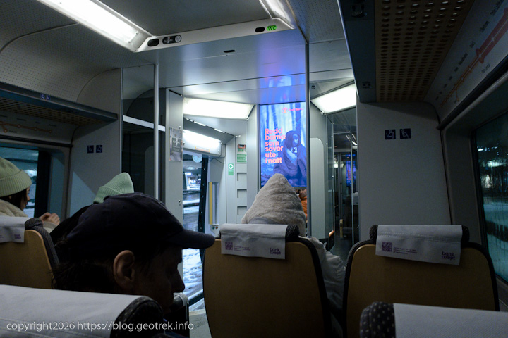 20241227 スカンジナビア・オスロ、エアポート・エクスプレスの車内