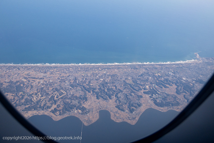 20241227 スカンジナビア・機内から霞ケ浦
