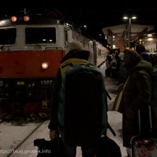 20241224 スカンジナビア・ボーデン駅で乗り換え
