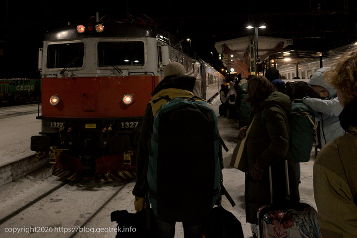 20241224 スカンジナビア・ボーデン駅で乗り換え