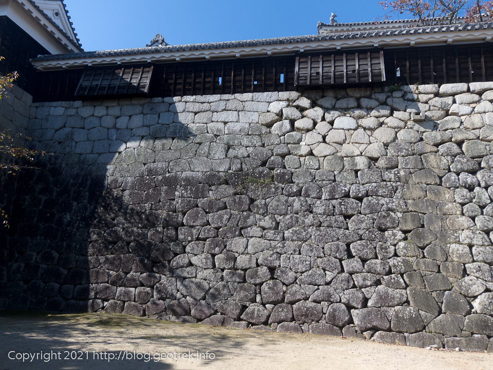 20211107　松山城の石垣