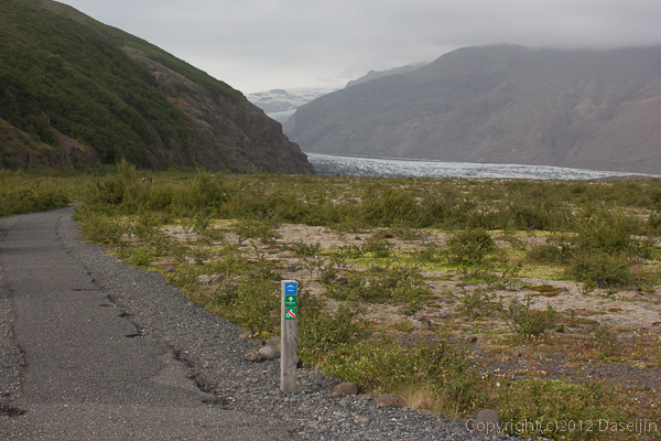 120806アイスランド、グリーンランドの旅・スカフタフェットル氷河入り口