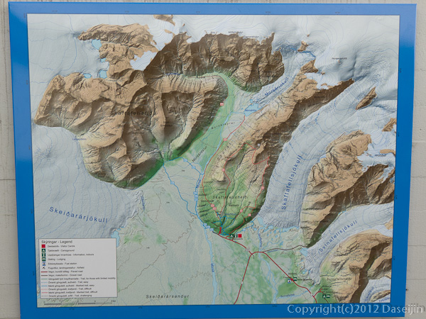 120806アイスランド、グリーンランドの旅・スカフタフェットルの地図１
