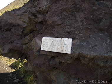 120808アイスランド、グリーンランドの旅・ELDGIAの落石